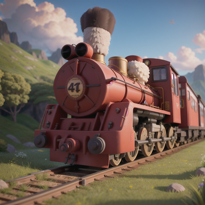 Image For Post Anime, train, bagpipes, yeti, phoenix, bicycle, HD, 4K, AI Generated Art