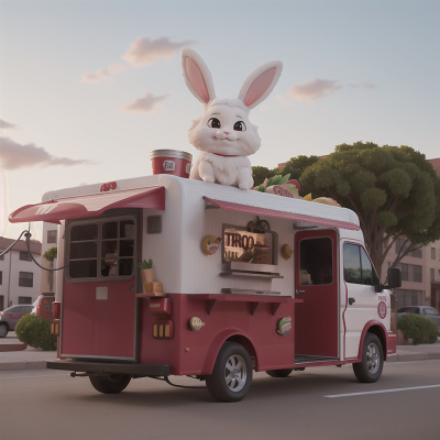 Image For Post Anime, rabbit, taco truck, city, troll, vampire, HD, 4K, AI Generated Art