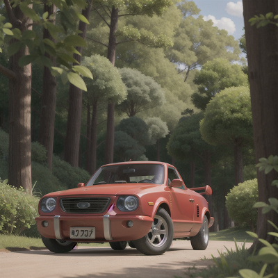 Image For Post Anime, rocket, car, princess, forest, castle, HD, 4K, AI Generated Art