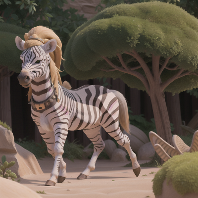 Image For Post Anime, zebra, exploring, vikings, desert, queen, HD, 4K, AI Generated Art