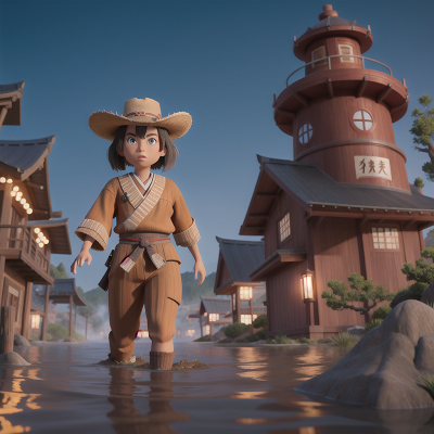 Image For Post Anime, samurai, drought, underwater city, bigfoot, wild west town, HD, 4K, AI Generated Art
