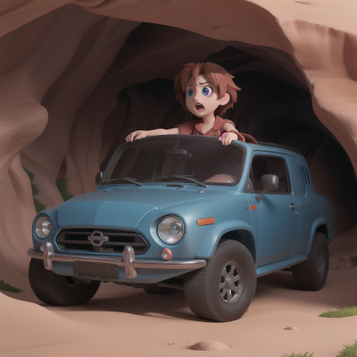 Image For Post Anime, confusion, singing, cave, shield, car, HD, 4K, AI Generated Art