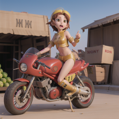 Image For Post Anime, angel, drought, motorcycle, fruit market, sphinx, HD, 4K, AI Generated Art