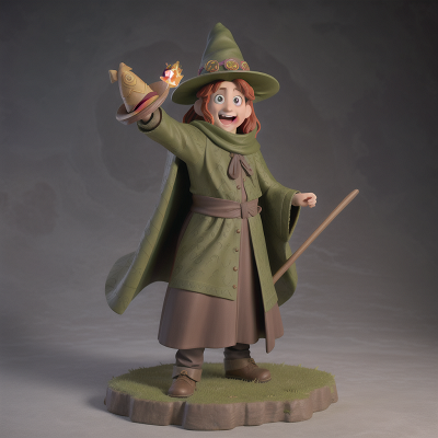 Image For Post Anime, invisibility cloak, wizard, troll, hat, statue, HD, 4K, AI Generated Art