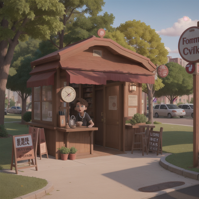 Image For Post Anime, confusion, park, bravery, coffee shop, failure, HD, 4K, AI Generated Art