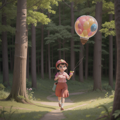 Image For Post Anime, ice cream parlor, bubble tea, forest, balloon, firefighter, HD, 4K, AI Generated Art