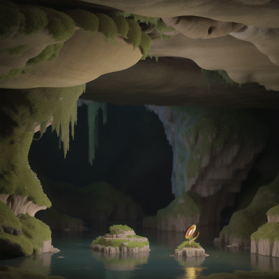 Image For Post Anime, swamp, trumpet, cave, romance, ocean, HD, 4K, AI Generated Art