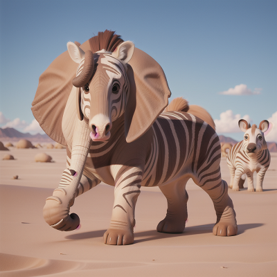 Image For Post Anime, zebra, desert, dog, elephant, kangaroo, HD, 4K, AI Generated Art