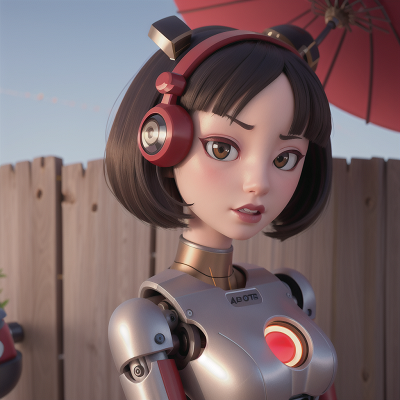 Image For Post Anime, cyborg, success, robotic pet, drought, geisha, HD, 4K, AI Generated Art