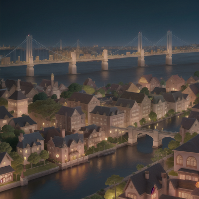 Image For Post Anime, trumpet, haunted mansion, tsunami, bridge, futuristic metropolis, HD, 4K, AI Generated Art