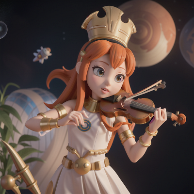 Image For Post Anime, violin, pharaoh, bubble tea, harp, space shuttle, HD, 4K, AI Generated Art