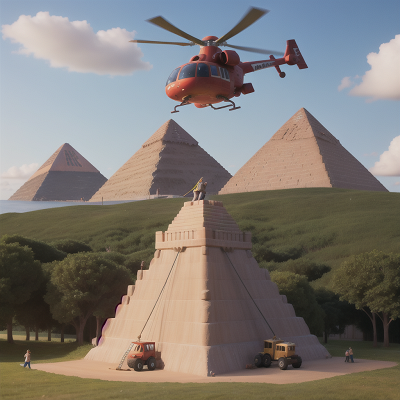 Image For Post Anime, superhero, helicopter, pyramid, tractor, circus, HD, 4K, AI Generated Art