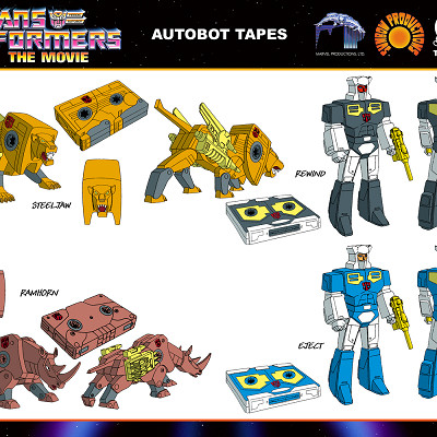 Image For Post | AUTOBOT TAPES - Steeljaw, Rewind, Ramhorn and Eject