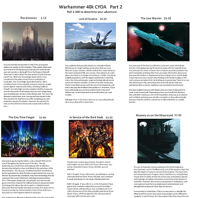 Image For Post Warhammer 40k CYOA Part 2