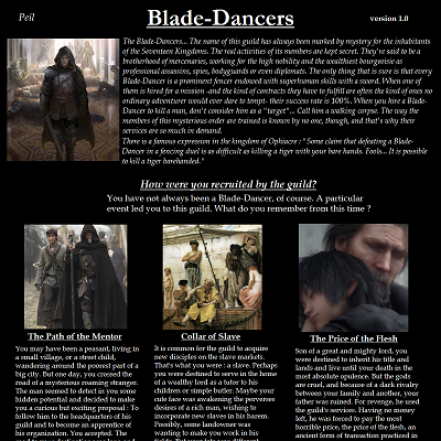 Image For Post Blade-Dancers CYOA (by Peil)