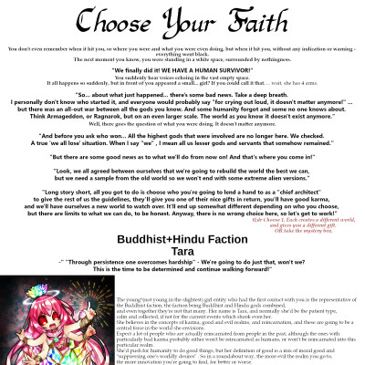Image For Post Choose Your Faith QYOA from /tg/