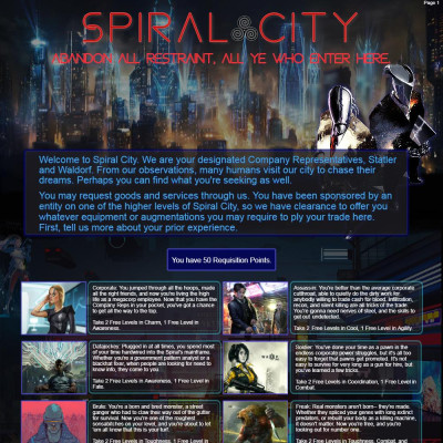 Image For Post Spiral City v1 CYOA by Calmstrider