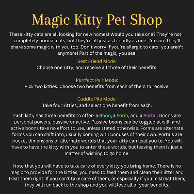 Image For Post Magic Kitty Pet Shop CYOA