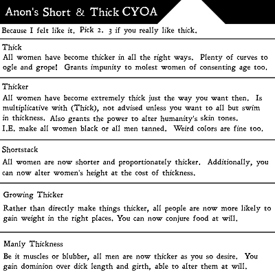 Image For Post Thicc CYOA from /tg/
