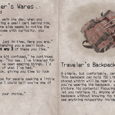 Image For Post The Traveler's Wares CYOA by FurBurd