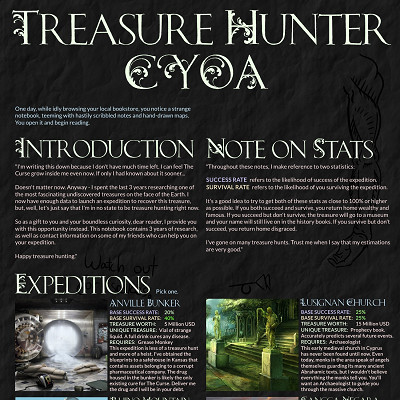 Image For Post Treasure Hunter CYOA