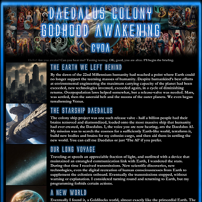 Image For Post Daedalus Colony Godhood Awakening CYOA by AshleyJoannaLaw/DBCoopercabra/ThatOtherGirlYouKnow