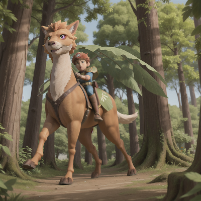 Image For Post Anime, forest, griffin, hero, gladiator, space, HD, 4K, AI Generated Art
