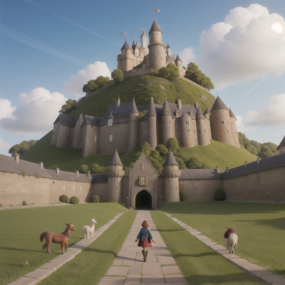 Image For Post Anime, medieval castle, bravery, invisibility cloak, farm, circus, HD, 4K, AI Generated Art