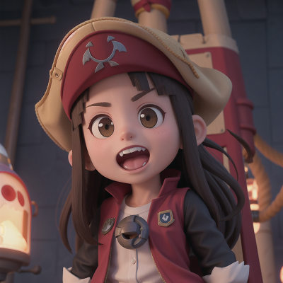 Image For Post Anime, rocket, pirate ship, zookeeper, vampire, police officer, HD, 4K, AI Generated Art