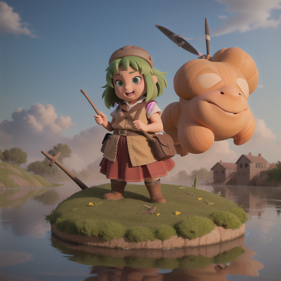 Image For Post Anime, school, swamp, airplane, sandstorm, dwarf, HD, 4K, AI Generated Art