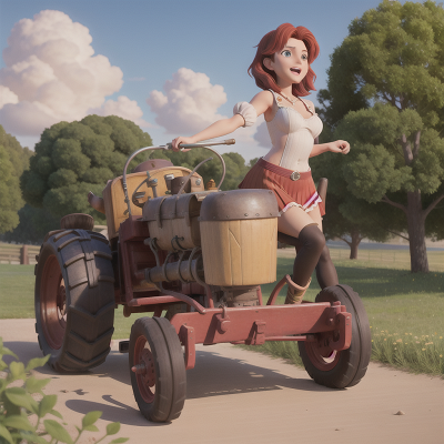 Image For Post Anime, tractor, accordion, gladiator, romance, boat, HD, 4K, AI Generated Art