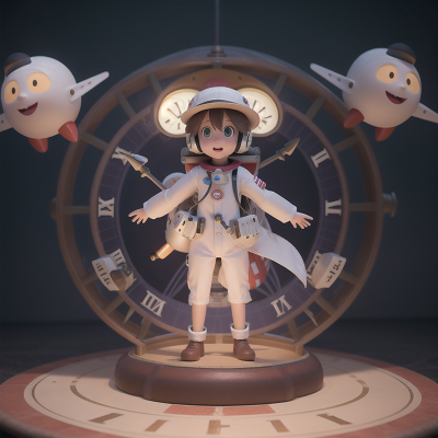 Image For Post Anime, airplane, hat, clock, ghostly apparition, astronaut, HD, 4K, AI Generated Art