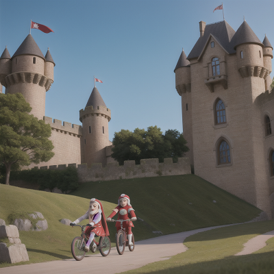 Image For Post Anime, medieval castle, bicycle, yeti, circus, superhero, HD, 4K, AI Generated Art