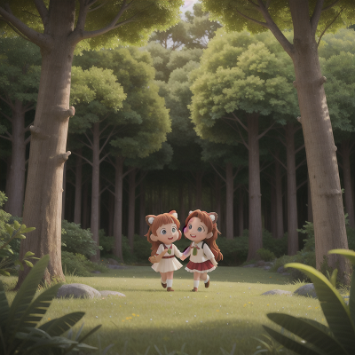 Image For Post Anime, celebrating, romance, teacher, forest, space, HD, 4K, AI Generated Art