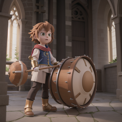 Image For Post Anime, drum, griffin, cathedral, villain, knights, HD, 4K, AI Generated Art