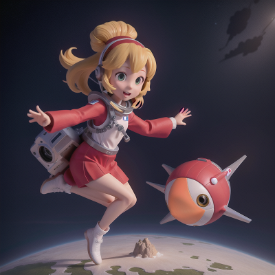 Image For Post Anime, airplane, dancing, island, astronaut, crystal, HD, 4K, AI Generated Art