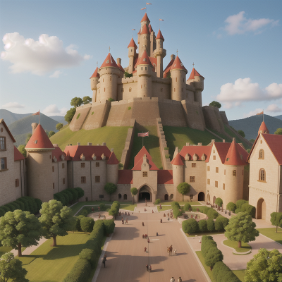 Image For Post Anime, medieval castle, giraffe, circus, market, school, HD, 4K, AI Generated Art