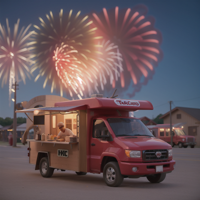 Image For Post Anime, fireworks, chef, tornado, ghost, taco truck, HD, 4K, AI Generated Art