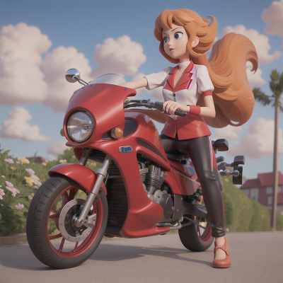 Image For Post Anime, bicycle, saxophone, car, wind, scientist, HD, 4K, AI Generated Art