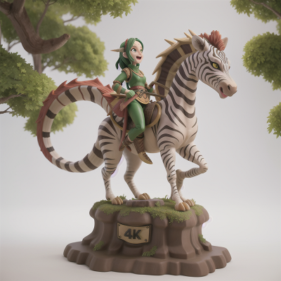 Image For Post Anime, zebra, dragon, forest, statue, vampire, HD, 4K, AI Generated Art
