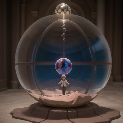 Image For Post Anime, drought, teleportation device, city, crystal ball, scientist, HD, 4K, AI Generated Art