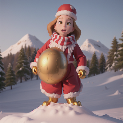 Image For Post Anime, golden egg, sasquatch, snow, zookeeper, circus, HD, 4K, AI Generated Art