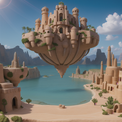 Image For Post Anime, underwater city, teleportation device, troll, map, desert oasis, HD, 4K, AI Generated Art