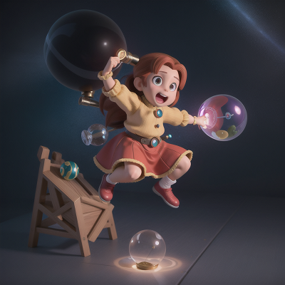 Image For Post Anime, jumping, telescope, crystal ball, dwarf, fish, HD, 4K, AI Generated Art