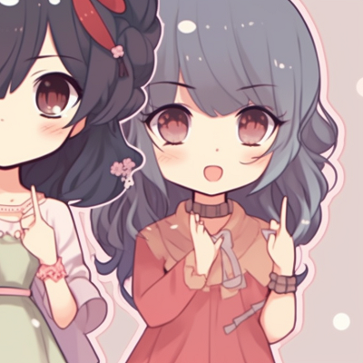 Image For Post | Three characters, playful poses, and soft shading, standing shoulder-to-shoulder. adorable trio pfp matching pfp for discord. - [trio pfp matching, aesthetic matching pfp ideas](https://hero.page/pfp/trio-pfp-matching-aesthetic-matching-pfp-ideas)