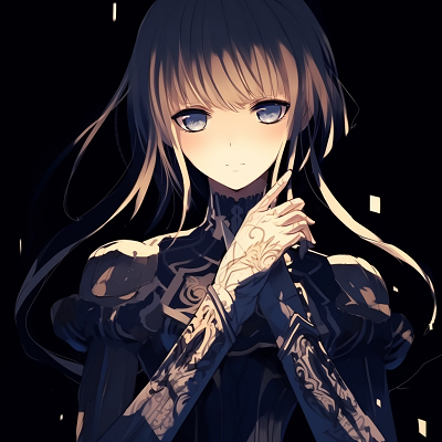 Image For Post | Close-up of Saber, focused on her intense expression, and detailed hair linework. edgy anime pfp female characters - [Edgy Anime PFP Collection](https://hero.page/pfp/edgy-anime-pfp-collection)