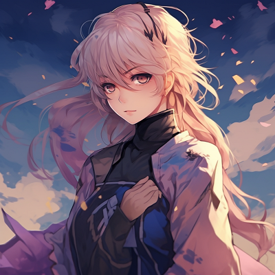 Image For Post | Violet Evergarden in her elegant attire, pastel colors and soft shading. trending cool anime pfpHD, free download - [Cool Anime PFP Showcase](https://hero.page/pfp/cool-anime-pfp-showcase)