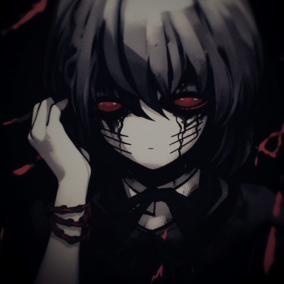 Image For Post Ghoul in Shadows - dramatic dark aesthetic anime pfp