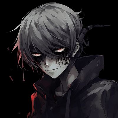 Image For Post | Kaneki Ken from Tokyo Ghoul, eerie glow and contrasting dark tones. edgy anime pfp ideas - [Edgy Anime PFP Collection](https://hero.page/pfp/edgy-anime-pfp-collection)