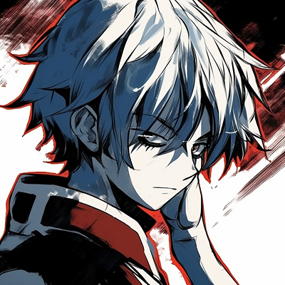 Image For Post | Profile of Shoto Todoroki from My Hero Academia, displays strong outlines and bold colors. trending anime pfp manga - [anime pfp manga optimized](https://hero.page/pfp/anime-pfp-manga-optimized)